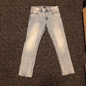 gap denim jeans very light wash